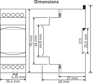 Dispositifs <span class=keywords><strong>De</strong></span> <span class=keywords><strong>Mesure</strong></span> numérique Samwha-dsp (OEM ODM) DA-DIN-800/5 Ampères Ac Ampèremètre Panel Meter Numérique - Product Image 3