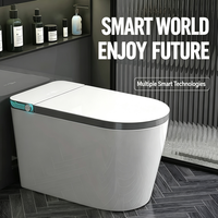 Inodoro Inteligente Sifónico de ABS Duradero con Agua Caliente Instantánea, Sistema de Doble Suministro de Agua, Parámetros Eléctricos Personalizables para Villas y Hoteles