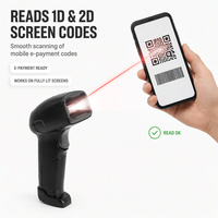 Lecteur de codes-barres 2D portable pour convoyeur avec tolérance de mouvement de 40 cm/s et capacité de chute de 1,2 m pour des opérations de tri rapides