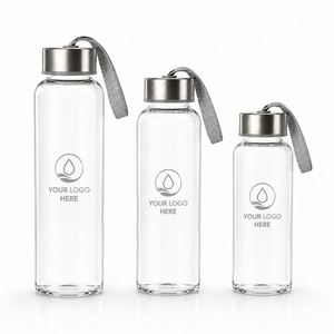 Bouteille d'eau sport transparente portable avec couvercle, sans BPA, en plastique, pour cadeaux promotionnels d'entreprise, idéale pour les activités sportives. - Product Image 1