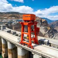Système de treuil à câble pour pont roulant à portique de 20T, 30T, 40T, 50T pour la levée de stoplog et la maintenance des portes de barrages d'usines hydroélectriques