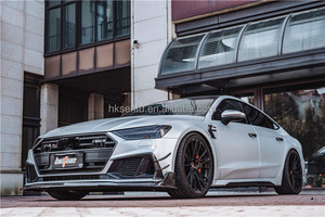 Nouveau kit carrosserie en fibre de carbone style BC pour Audi A7 Sportback, lèvre avant améliorée, jupes latérales, diffuseur, spoiler, feux antibrouillard 2017-2024 - Product Image 2