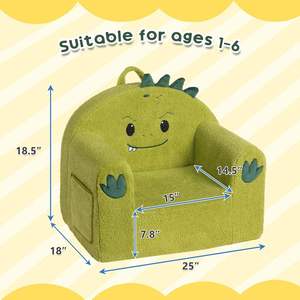 Indonesia Toys Factory Animal Series Kid's Ultra-Soft <b>Comfy</b> Foam Filled Toddler Sofa <b>Chair</b> - Product Image 2