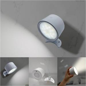Rechargeable <b>Motion</b> <b>Sensor</b> <b>Switch</b> Control Wall Lamp Night Light Adjustable Color Dual Light Source Living Room Modern Design - Product Image 5