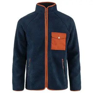 Warm Outdoor Polar Fleece Multi-color High-quality Simple Design Contrast Color Splicing Design Polar Fleece Jacket