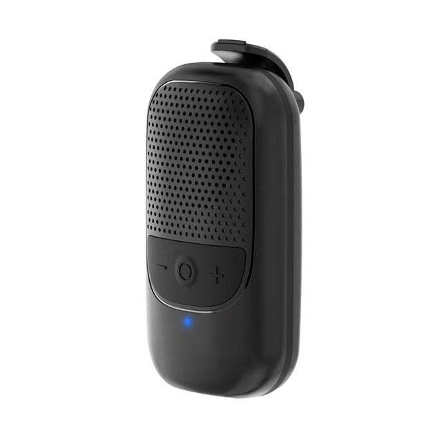 Outdoor Wearable Waterproof Wireless Speaker, Hands-Free Clip-on Speaker for Sports and Travel
