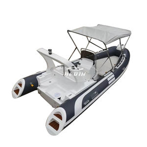 Haide CE - Bote Neumático de Fibra de Vidrio de Lujo de 19 pies, <span class=keywords><strong>520D</strong></span>, Tabla de Surf a Gasolina, Moto Acuática, Bote Pontón Seadoo con Motores, Moto Acuática Eléctrica - Product Image 5