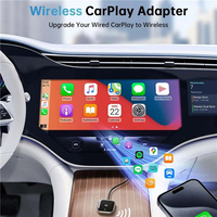 Adaptateur de Liaison Sans Fil Professionnel 2-en-1 pour Voiture, Faible Latence, WiFi, Dongle Interconnecté Multimédia Intelligent, Mini Boîtier Universel