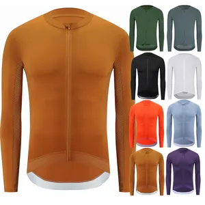 OEM Men Cycling Jersey long sleeves for men Mountain Bike Shirt Biking Clothing 3 Pockets