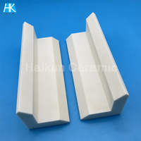 Composant structurel en céramique d'alumine résistant à l'usure en forme de L, barre de protection d'angle en Al2O3 haute dureté
