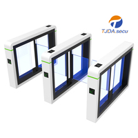 Tourniquet IP66 en acier inoxydable avec moteur sans balais, reconnaissance RFID, empreinte digitale, visage et code QR, anti-collision, 0,2s, 2 voies