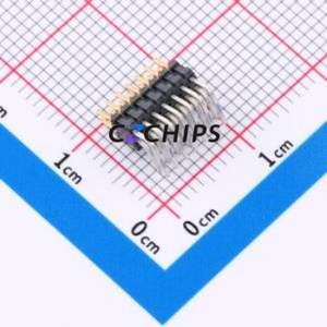 FTSH-107-01-F-D-RA Pin Header Bent Lead Through Hole,P=1.27mm Connector 1.27mm 1.27mm Right Angle Insert Double Row - Product Image 2