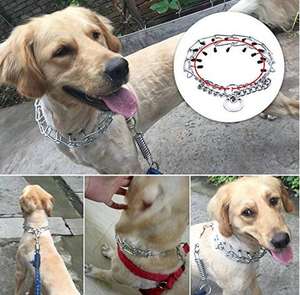 Kingtale Pet Pinch Choke Halsbänder Kohlenstoffs tahl Metall zinken Hunde trainings halsband für Haustiere - Product Image 5