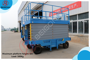 מפעל ישיר חם למכור גלגל גדול נייד מספריים הידראולי הרמה - Product Image 4