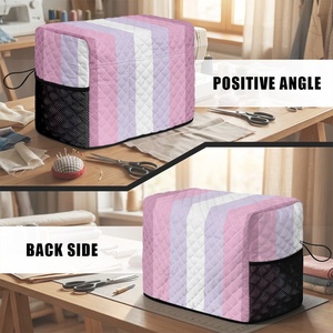 Funda acolchada personalizada con estampado arcoíris gay bigender y femenino para máquina de coser doméstica, para almacenamiento prolongado. - Product Image 3