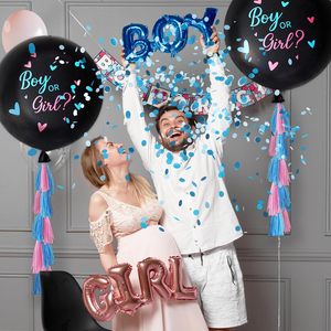 36 Inch Black & Pink Latex Gender Reveal Balloons Confetti for Boy/Girl Parties Mother's Day <b>Ramadan</b> <b>Decorations</b>-VANTUR Brand - Product Image 3