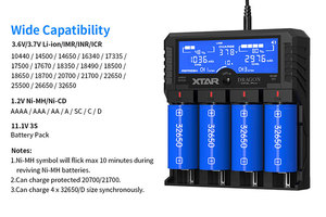 XTAR DRAGON VP4L плюс 1,5 В литий-ионный AA AAA 3,2 В <span class=keywords><strong>LiFePO4</strong></span> 3,6/3,7 В 21700 <span class=keywords><strong>18650</strong></span> <span class=keywords><strong>26650</strong></span> зарядное устройство Тестер - Product Image 2