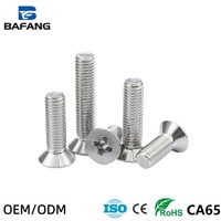 Vis de machine à tête fraisée cruciforme en acier inoxydable 304 M2 M3 M4 M5 M6, vis de machine à tête plate Phillips