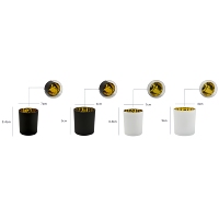 Vente en gros de pots à bougies en verre de luxe de 200 ml, 320 ml, 8 oz, 10 oz avec boîte pour la maison
