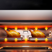 Four électrique commercial 1 couches fours intégrés cuisson du pain gâteau pain Pizza Machine 220V MCO01001