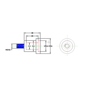 Raccord de tuyauterie non standard Chdl M10X16 en alliage d'aluminium, connecteur de conduit rigide pour câblage électrique - Product Image 1