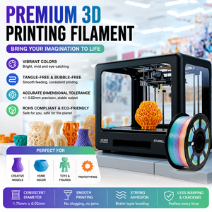 Filamento PETG Rainbow Compatible <span class=keywords><strong>con</strong></span> Bambu Lab para Impresora <span class=keywords><strong>3D</strong></span>, 1.75mm, <span class=keywords><strong>Material</strong></span> de Alta Velocidad para Creality FDM - Product Image 4
