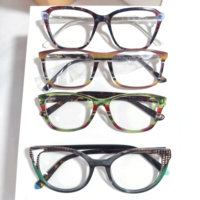 Vente en gros de montures de lunettes en acétate, assortiment de couleurs variées, bonne qualité, montures de lunettes, monturas de acetato