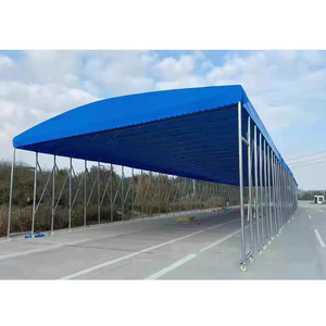 Tente rétractable de haute qualité à couverture intégrale, couvertures en <span class=keywords><strong>PVC</strong></span>, abri de voiture pliable, tente pliante pour le stockage - Product Image 2