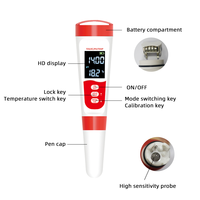 Outils de test de haute qualité, mètre numérique de qualité de l'eau 5 en 1, TDS/EC/pH/température/salinité