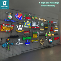 Enseigne néon LED personnalisée pour vitrine de magasin, publicité commerciale