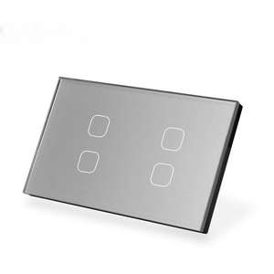 Interruptores de Pared Inteligentes con Panel Táctil de 2 Botones, Compatibles con Apple Home y Google Home, Estándar Estadounidense/Australiano, 10A, Diseño Nuevo de Fábrica - Product Image 5