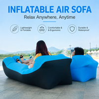 Fauteuil gonflable ergonomique premium à gonflage rapide avec sac de rangement pour le camping familial