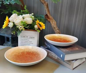 Plat Assiette À Soupe Restaurant Ustensiles De Cuisine Ensemble Buffet Plats En Porcelaine Assiettes À Dîner Avec Design Graphiti - Product Image 5