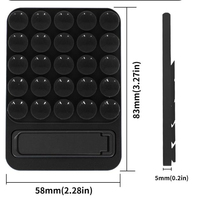 Support de téléphone magnétique à ventouse en silicone, best-seller, pour bureau, multifonctionnel, design ergonomique pour les doigts