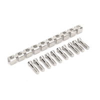 Pont fixe FBI 10-10 pour borniers de 10 mm, barre de raccordement à 10 positions pour connecteurs de borniers modulaires sur rail DIN