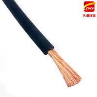 Câble de soudage de batterie en cuivre H01n2-D flexible isolé en caoutchouc 1/0 2/0 3/0 4/0 AWG pour la construction, usage intensif, haute qualité, CE