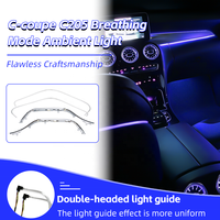 Plug-and-Play 64-Farben LED Auto-Ambientebeleuchtung für Mercedes Benz C205 C-Coupé Dekorative Atmosphärenlampe