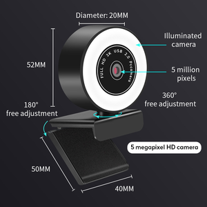 Cámara de Red JIUBEI B1 de Alta Definición 4K con Rotación de 360° e Iluminación Integrada para Emparejamiento, Activación Bidireccional y Aplicación Móvil - Product Image 3