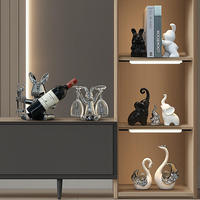 Ornements en céramique en forme de cygne, écologiques, modernes, luxueux, créatifs, faits à la main, décoration de bureau, décoration de la maison, armoire à vin, salon, entrée, hall d'entrée