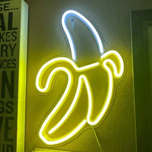 Personalizzato acrilico 3D Banana Led insegne al Neon per camera da letto amore matrimonio segnaletica arte parete luci Decorative batteria USB segno elettronico