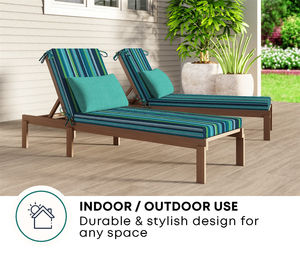 Hotel muebles de exterior de lujo para todas las estaciones impermeable duradero a rayas Silla de salón cojín - Product Image 4