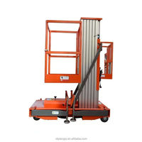 Ascenseur mobile en alliage d'aluminium, plate-forme de levage hydraulique électrique, petit intérieur à haute altitude