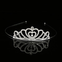 Diadèmes et Couronnes de Princesse en Alliage, Ornés de Strass, Accessoires de Fête en Gros pour Enfants et Mariées lors de Fêtes d'Anniversaire et de Mariage