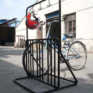 बाइक भंडारण खड़े हो जाओ रैक 4 के लिए खड़े साइकिल मंजिल पार्किंग स्टैंड रैक सेवक आपूर्तिकर्ता ALDI बाजार/बाइक धातु फ्रेम - Product Image 2