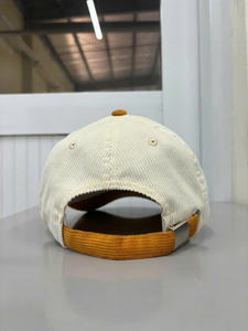 Gorra de Béisbol con Logotipo Bordado en 3D Personalizado, Gorra de Cinco Paneles de Dos Tonos, Gorra Deportiva de Pana de Alta Calidad, Gorra de Estilo Dad Hat con Cierre a Presión para Exteriores - Product Image 5