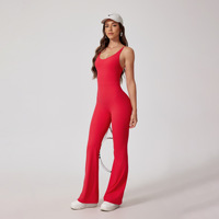Combinaison de yoga une pièce pour femme, très extensible, respirante, pour le sport et le fitness, avec effet ventre plat, combinaison de sport