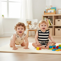 Combinaison sans manches en coton mélangé à imprimé petites étoiles de mer, style nordique, inspirée d'Instagram, best-seller de l'été, adorable et polyvalente pour bébé