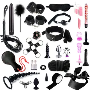 32 miếng bdsm Kit bondage bánh Còng tay núm vú Clip whipping mông thủ dâm dính người lớn SM phụ nữ Đồ chơi tình dục của nam giới