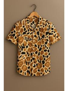 Fashionable Printed <b>Shirt</b> for <b>Men</b> Half Sleeve Casual Wear Comfortable Everyday Clothing for Weekend Trips Social <b>Party</b> Wholesale - Product Image 1