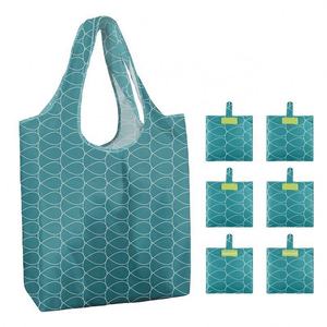 Bolsas de Compras Reutilizables, Bolsas de Poliéster Reciclado Resistentes al Desgarro, con Bolsillo - Product Image 1